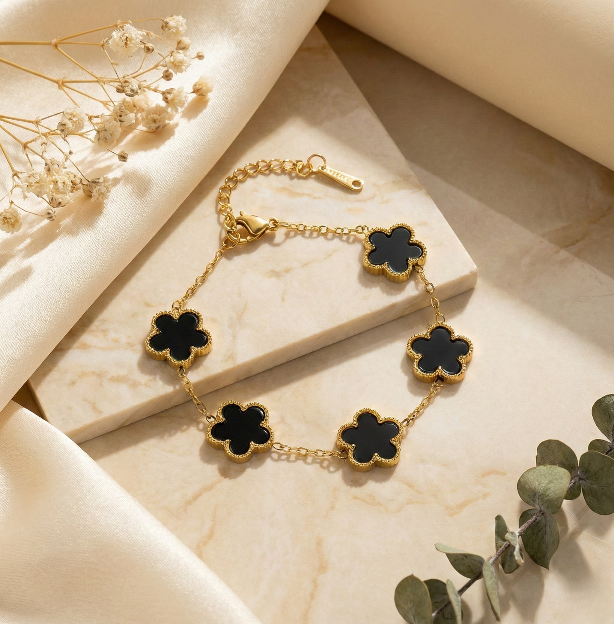 18K ZŁOTA Bransoletka Koniczyny - SzAphir