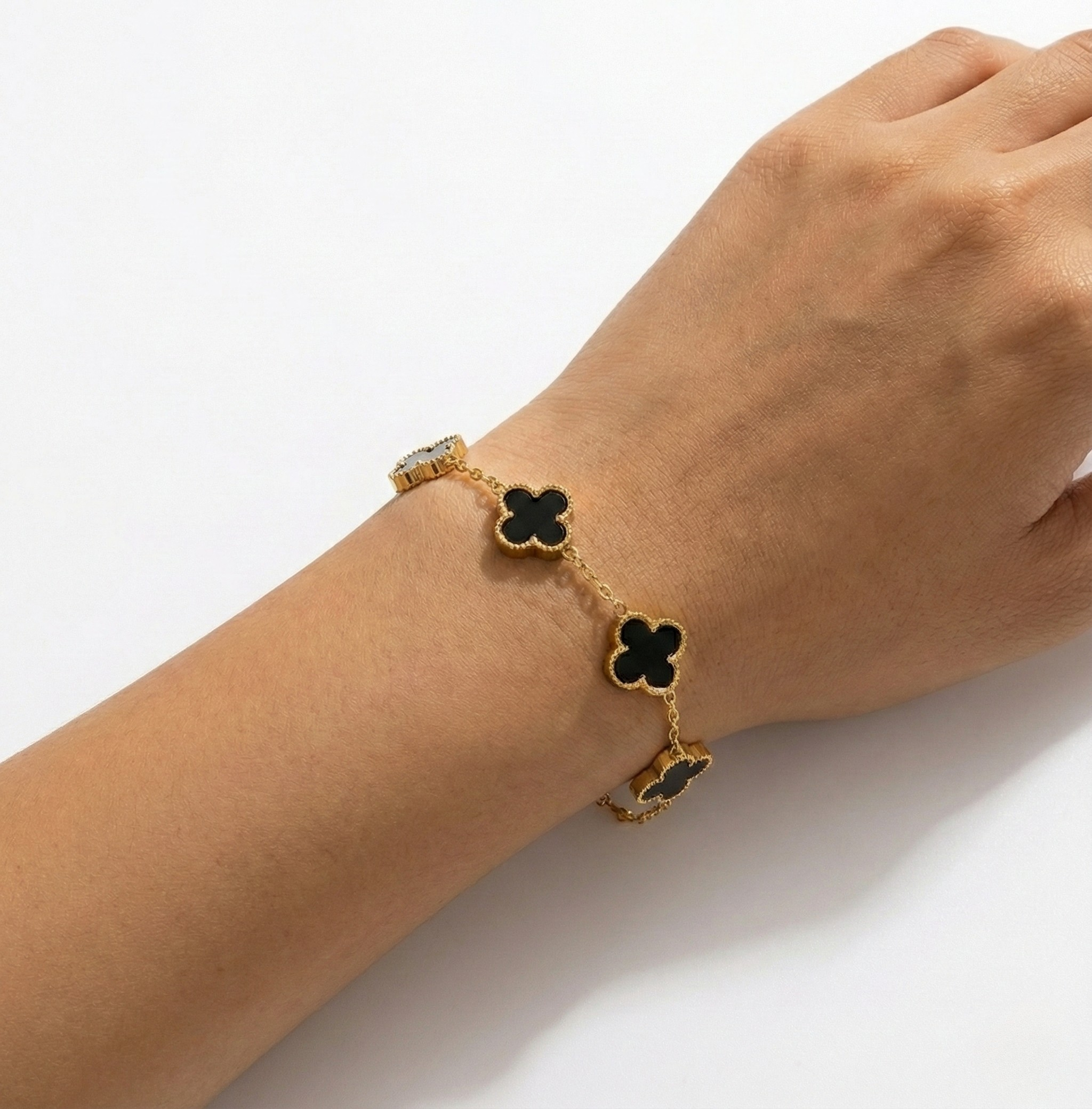 18K ZŁOTA Bransoletka Koniczyny - SzAphir