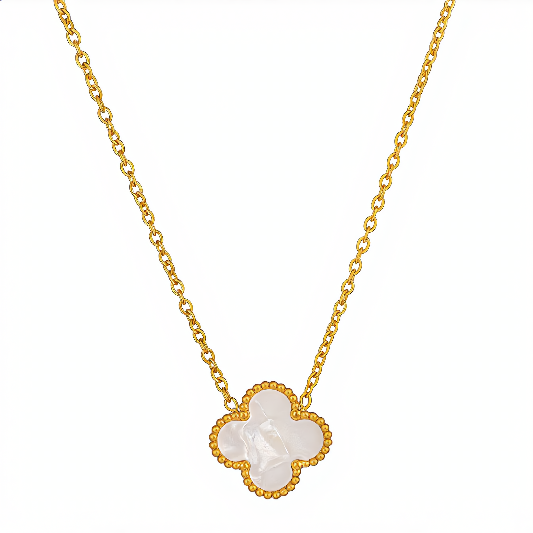 18K ZŁOTY Naszyjnik Koniczyna - SzAphir