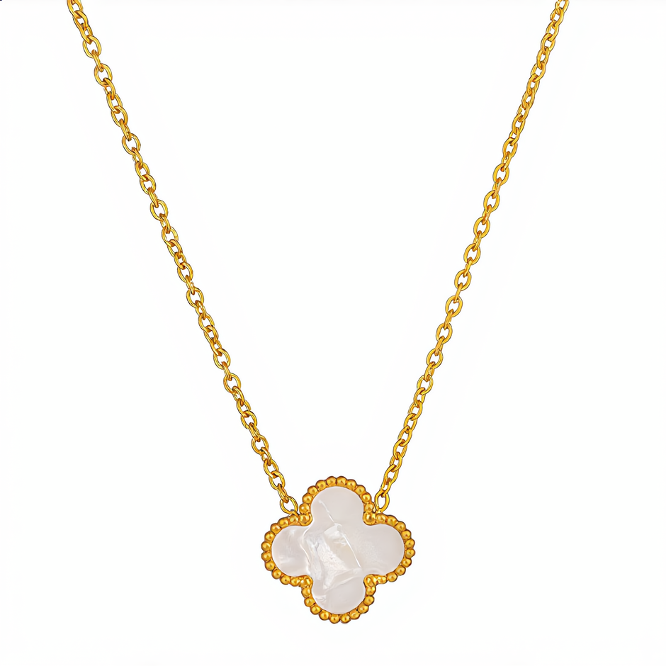 18K ZŁOTY Naszyjnik Koniczyna - SzAphir